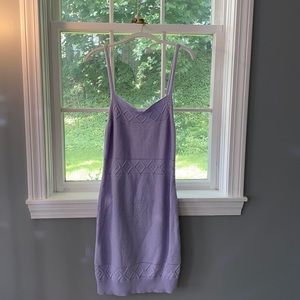 Light purple lilac knit dress